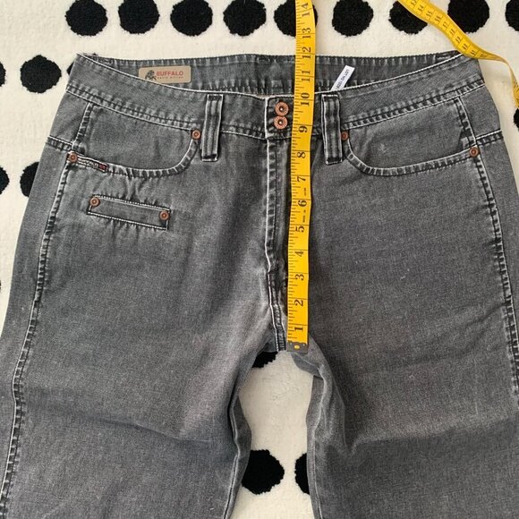 Buffalo David Bitton Relaxed Straight Leg Y2K Faded Black Jeans - Picture 10 of 13